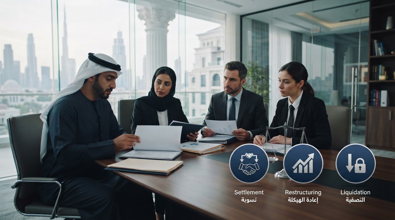 إجراءات إشهار إفلاس شركة في دبي: دليل عملي للمراحل والخيارات في 2026